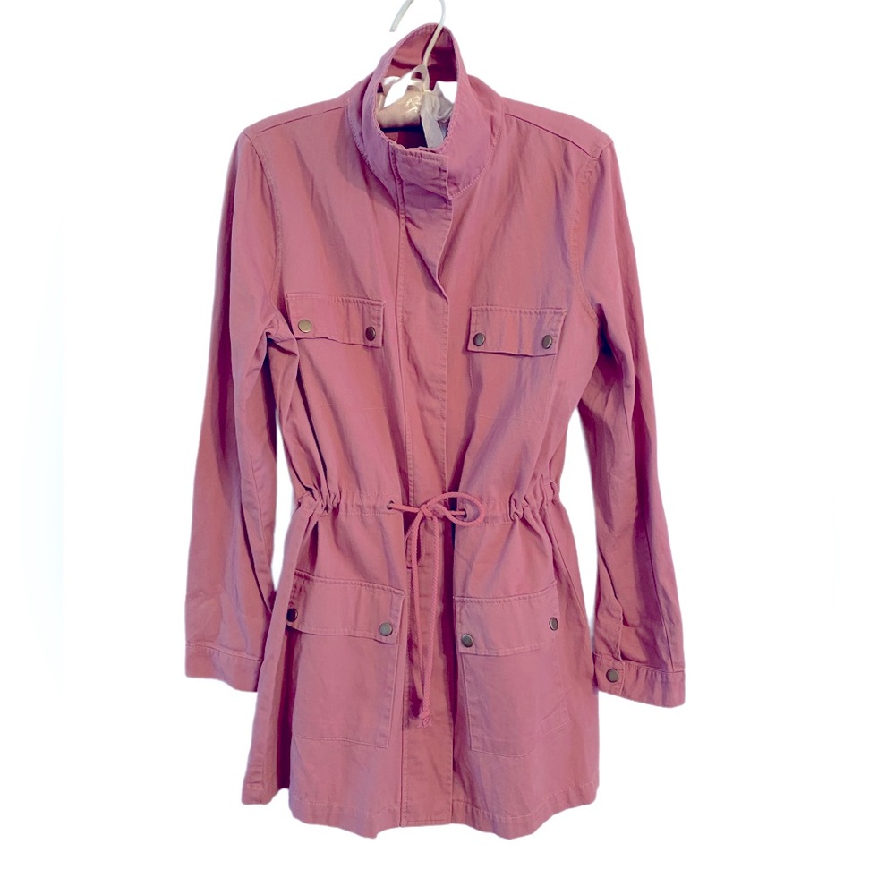JustFab Mauve Utility Jacket Size M